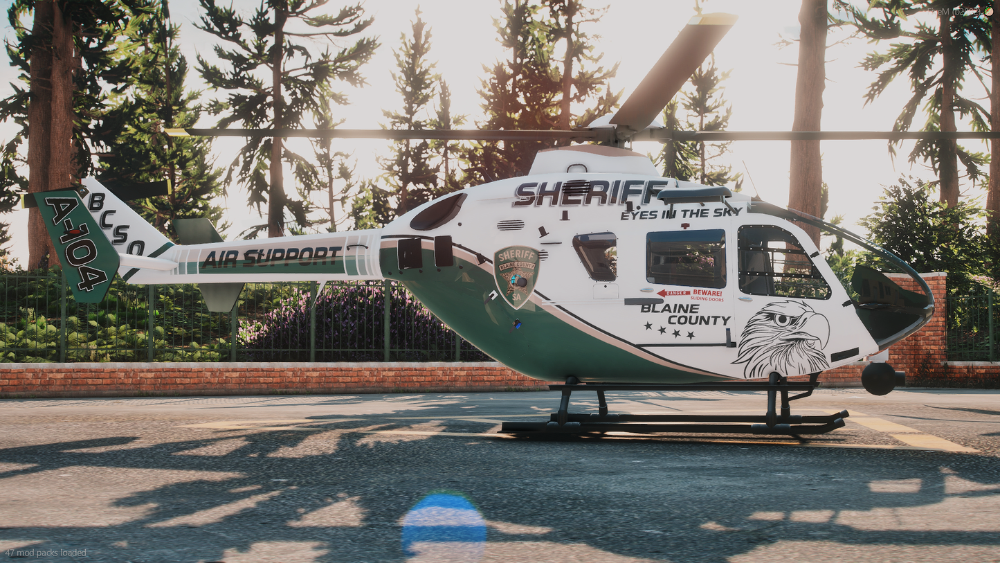 BCSO Livery Package Heli Grounded