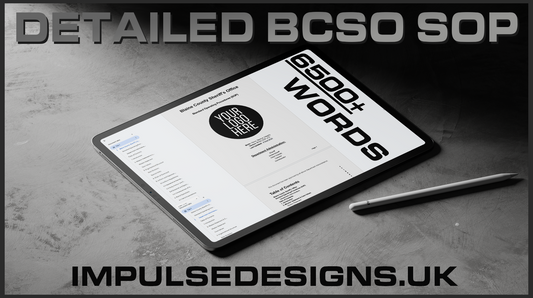 Detailed BCSO SOP